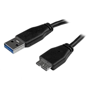 StarTech.com Slim Micro USB 3.0 kabel – 3 m, 3 m, USB A, Micro-USB B,