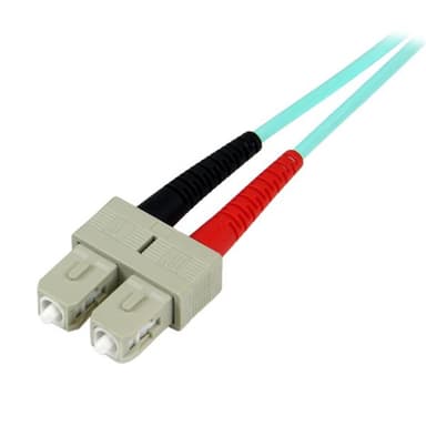 StarTech.com 2 m 10 GB Aqua 50/125 Duplex LSZH multiläge fiberpatchkab
