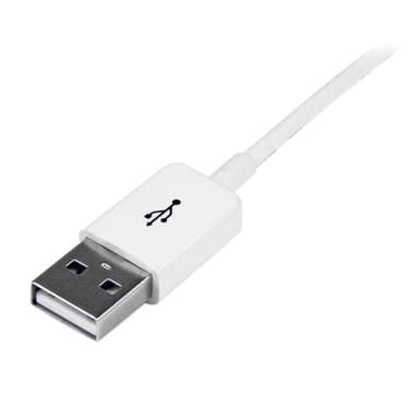 StarTech.com USBEXTPAA1MW, 1 m, USB A, USB A, USB 2.0, 480 Mbit/s, Vit