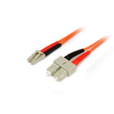 StarTech.com 1 m 50/125 multiläges Duplex-fiberpatchkabel LC - SC, 1 m