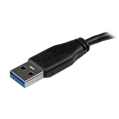 StarTech.com Slim Micro USB 3.0 kabel – 3 m, 3 m, USB A, Micro-USB B,