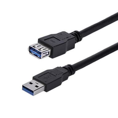 StarTech.com USB3SEXT1MBK, 1 m, USB A, USB A, USB 3.2 Gen 1 (3.1 Gen 1