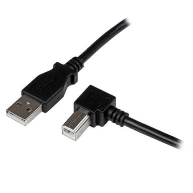 StarTech.com USBAB1MR, 1 m, USB A, USB B, USB 2.0, Hane/Hane, Svart