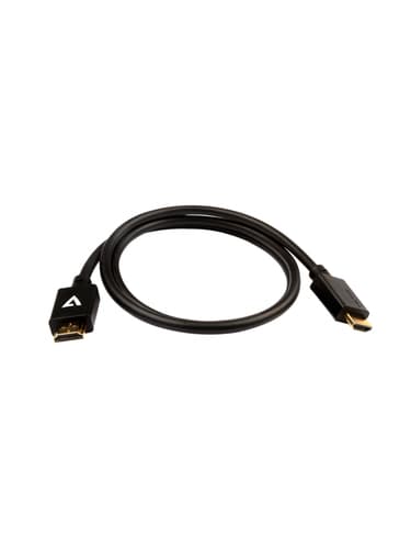 V7 V7HDMIPRO-1M-BLK, 1 m, HDMI Typ A (standard), 2 x HDMI Type A (Stan