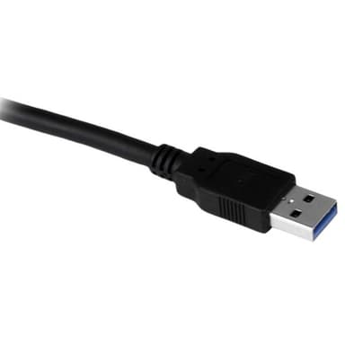 StarTech.com 1,5 m svart SuperSpeed USB 3.0-förlängningskabel till skr