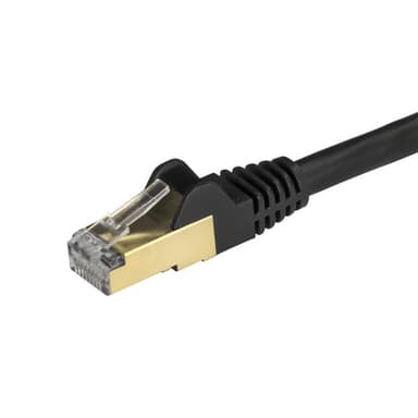 StarTech.com Cat6a Ethernet-kabel - skärmad (STP) - 2 m, svart, 2 m, C