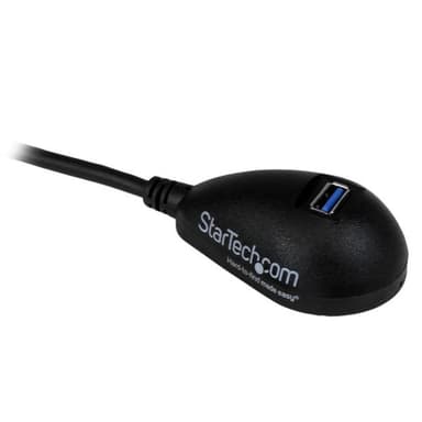 StarTech.com 1,5 m svart SuperSpeed USB 3.0-förlängningskabel till skr