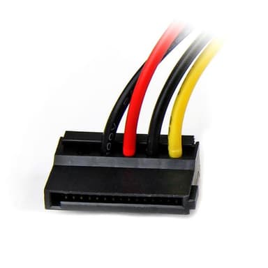 StarTech.com 15 cm 4-stifts Molex till vänstervinklad SATA-strömkabela