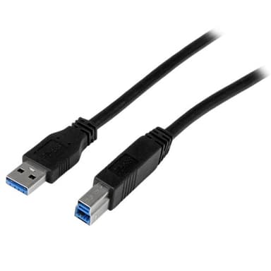 StarTech.com USB3CAB1M, 1 m, USB A, USB B, USB 3.2 Gen 1 (3.1 Gen 1),