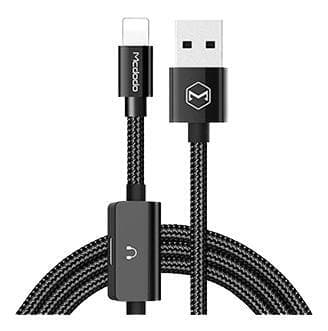 Mcdodo Lightning data cable, Lightning ha/ho, USB-A, 1,2m, svart