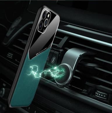 Snyggt mobilskal med magnet till iPhone 12 Pro Max, Svart