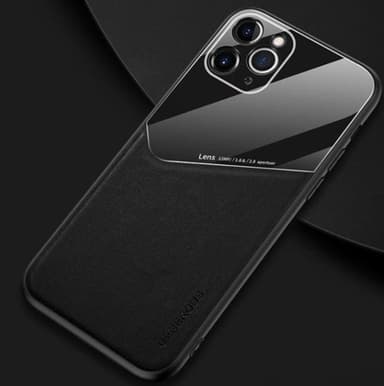 Snyggt mobilskal med magnet till iPhone 12 Pro Max, Svart