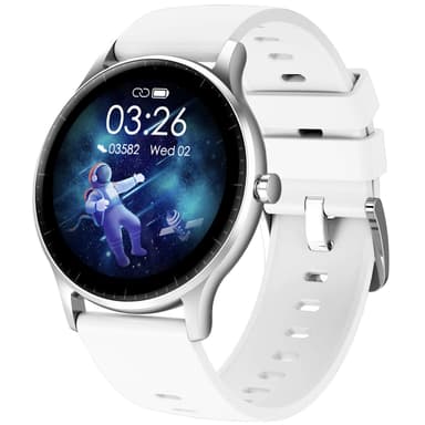 Smartwatch HR IP67 Vit 1,28"" display