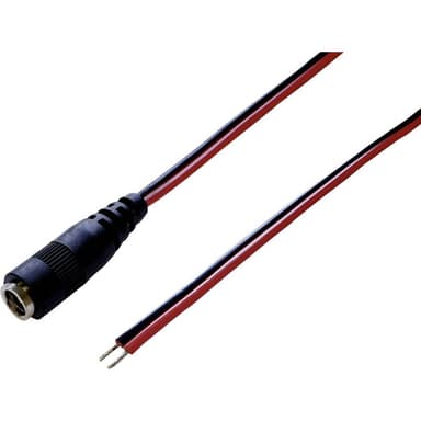 TRU COMPONENTS DC-kabel DC-hylsdon - Öppen ände 5.5 mm