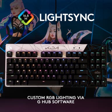 Logitech G Pro Lol K/DA tangentbord för gaming (nordisk layout)