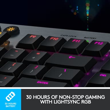 Logitech G915 Lightspeed trådlöst tangentbord (GL Tactile-tangenter)