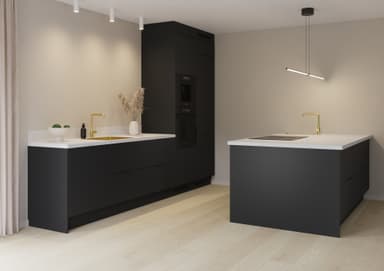 Epoq Pure glasdörr 40x92 (matte black)