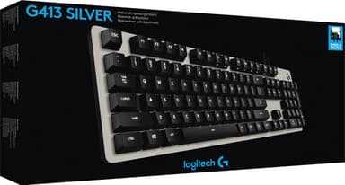 Logitech G413 tangentbord gaming (silver)