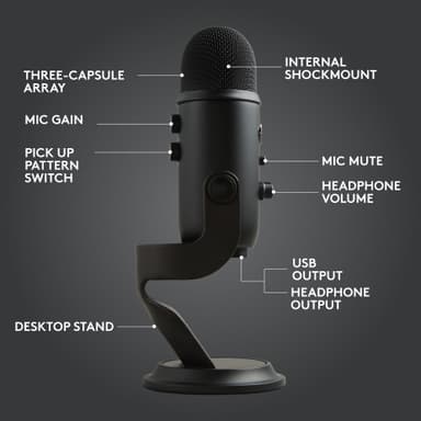 Logitech Blue Yeti streamingkit för gaming