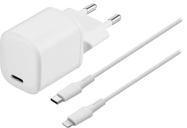 Sandstrøm 20W USB-C-laddare med Lightning-kabel