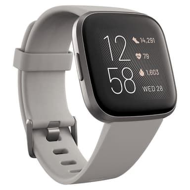 Fitbit Versa 2, Pulsklocka Stone/Mist Grey