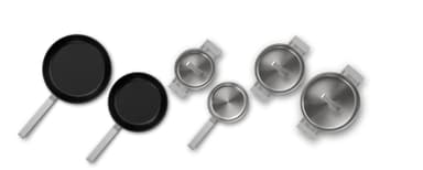 Siemens Kastrull & Stekpanna set Pro Induction 6 delar HZ9SE060