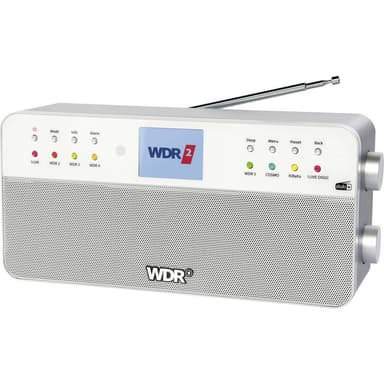 Dual WDR Köksradio DAB+, FM Bluetooth, AUX Vit