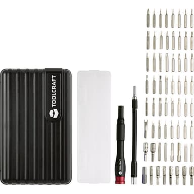 TOOLCRAFT TO-6435054 Bit-Set Stjärnspår Phillips, Spår,