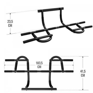 Gorilla Sports Pull-up-bar - Chinsstång Multi - Dörr