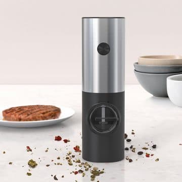 Elektrisk kvarn för pepparsalt 70 ml Svart
