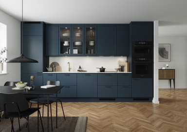Trend Deep Ocean Blue luckpar bänkhörn till köket