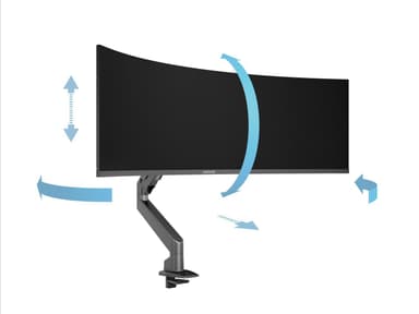 Multibrackets Gas Lift Arm Samsung Odyssey G9 Black