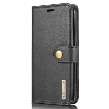 DG.MING iPhone 13 Split Läder Plånboksfodral - Svart