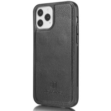 DG.MING iPhone 13 Pro Split Läder Plånboksfodral - Svart