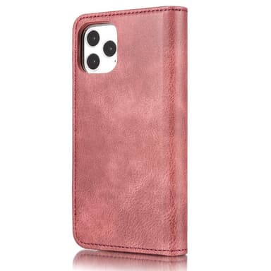 DG.MING iPhone 13 Mini Split Läder Plånboksfodral - Röd