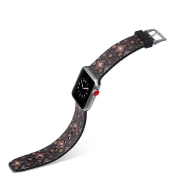 Silicone klockrem för Apple Watch 4 44mm, 3/2/1 42mm - Flowers