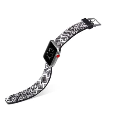 Silicone klockrem för Apple Watch 4 44mm, 3/2/1 42mm - Quadrangle