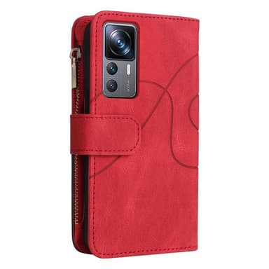 KS Plånboksfodral till Xiaomi 12T / 12T Pro - Röd