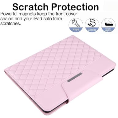 För iPad 10.2 (2021)/(2020)/(2019) Vikbart fodral - Rosa