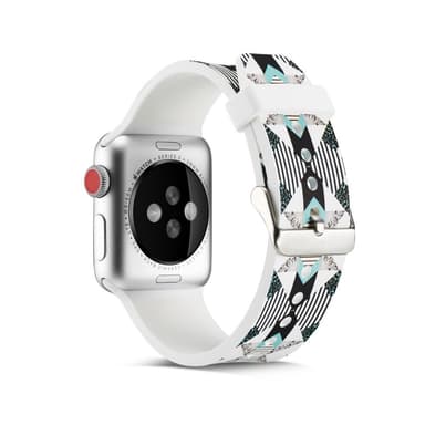 Silicone klockrem för Apple Watch 4 40mm, 3/2/1 38mm - Vertical Stripe