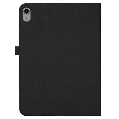 Apple iPad 10.9 2022 Vikbart fodral korthållare Tygtextur - Svart
