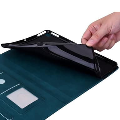 Apple iPad 10.9 2022 Vikbart fodral korthållare Fjäril - Blå