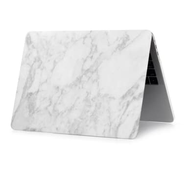 MacBook Air 13.3 A1932 (2018) + Retina-modellen Skal - Marmor LjusGrå