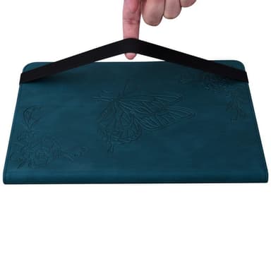 Apple iPad 10.9 2022 Vikbart fodral korthållare Fjäril - Blå