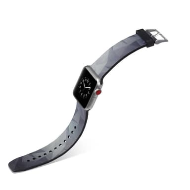 Silicone klockrem för Apple Watch 4 40mm, 3/2/1 38mm - Grey Triangle