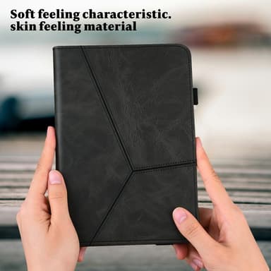 För iPad 10.2 (2021)/(2020)/(2019) Vikbart fodral - Svart