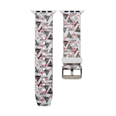Silicone klockrem för Apple Watch 4 44mm, 3/2/1 42mm - Flamingo