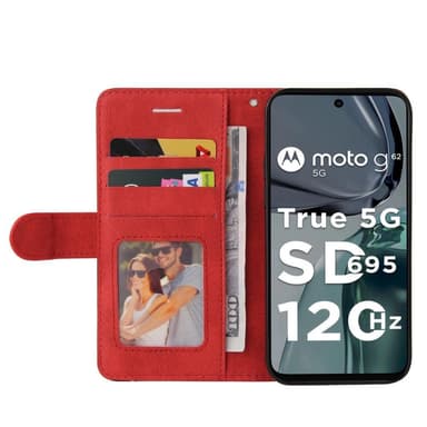 KT Plånboksfodral till Motorola Moto G62 - Röd