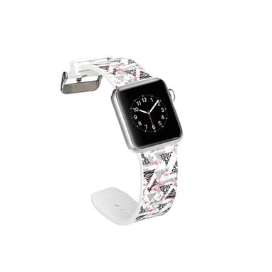 Silicone klockrem för Apple Watch 4 44mm, 3/2/1 42mm - Flamingo