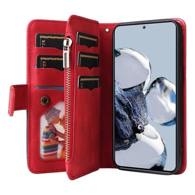 KS Plånboksfodral till Xiaomi 12T / 12T Pro - Röd